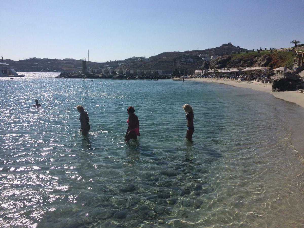 Beachfront Mykonos Guest House Ornósz Kültér fotó